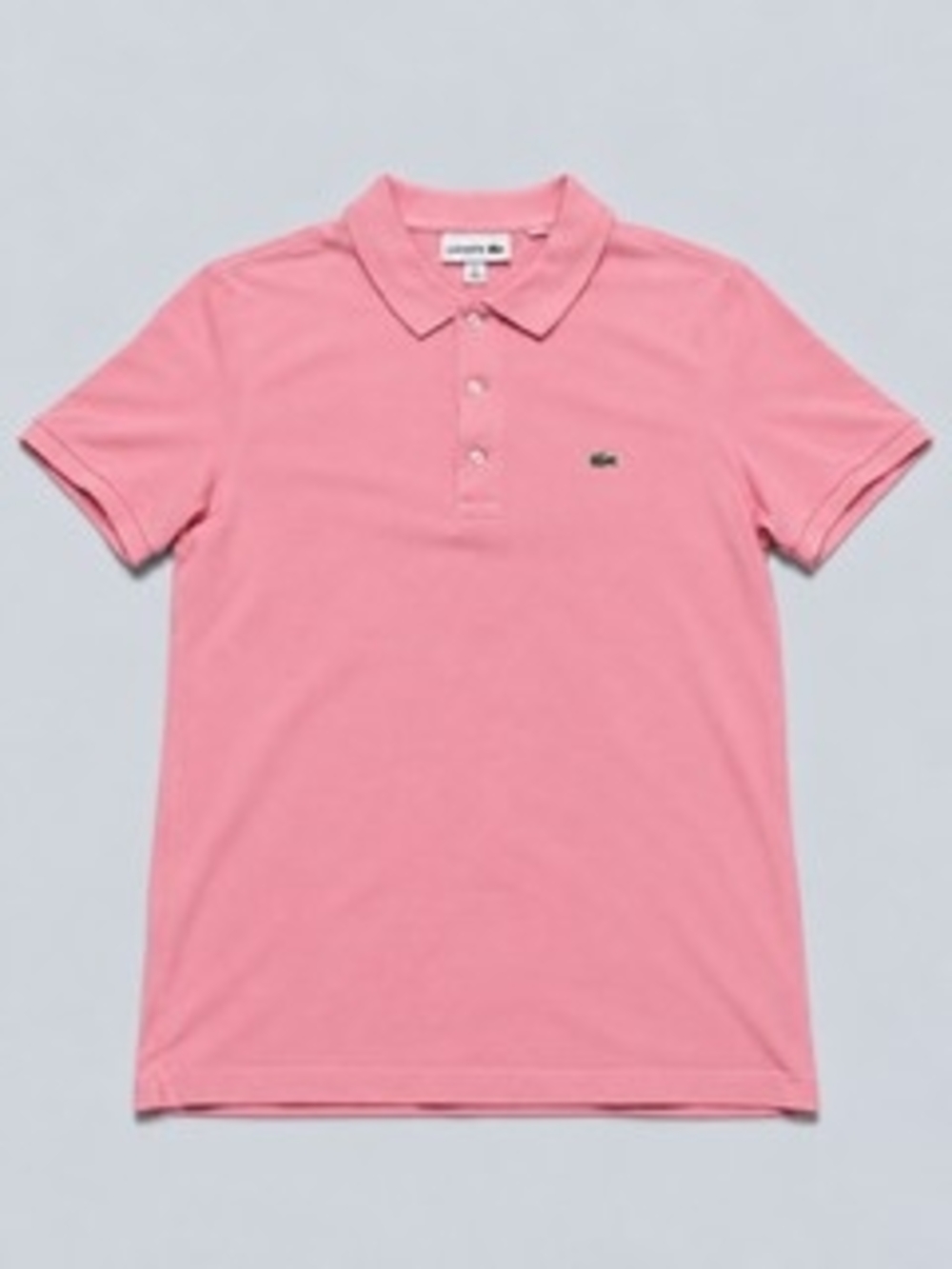 Lacoste Pink Pique Mens Short Sleeve Polo